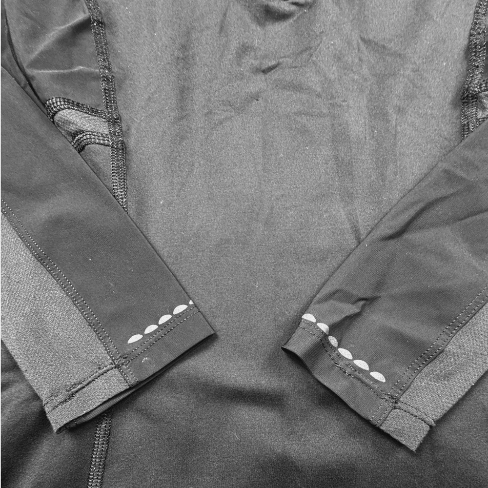 Lululemon‎ Black Half Zip Activewear Pullover Top Stretchy Running Performance